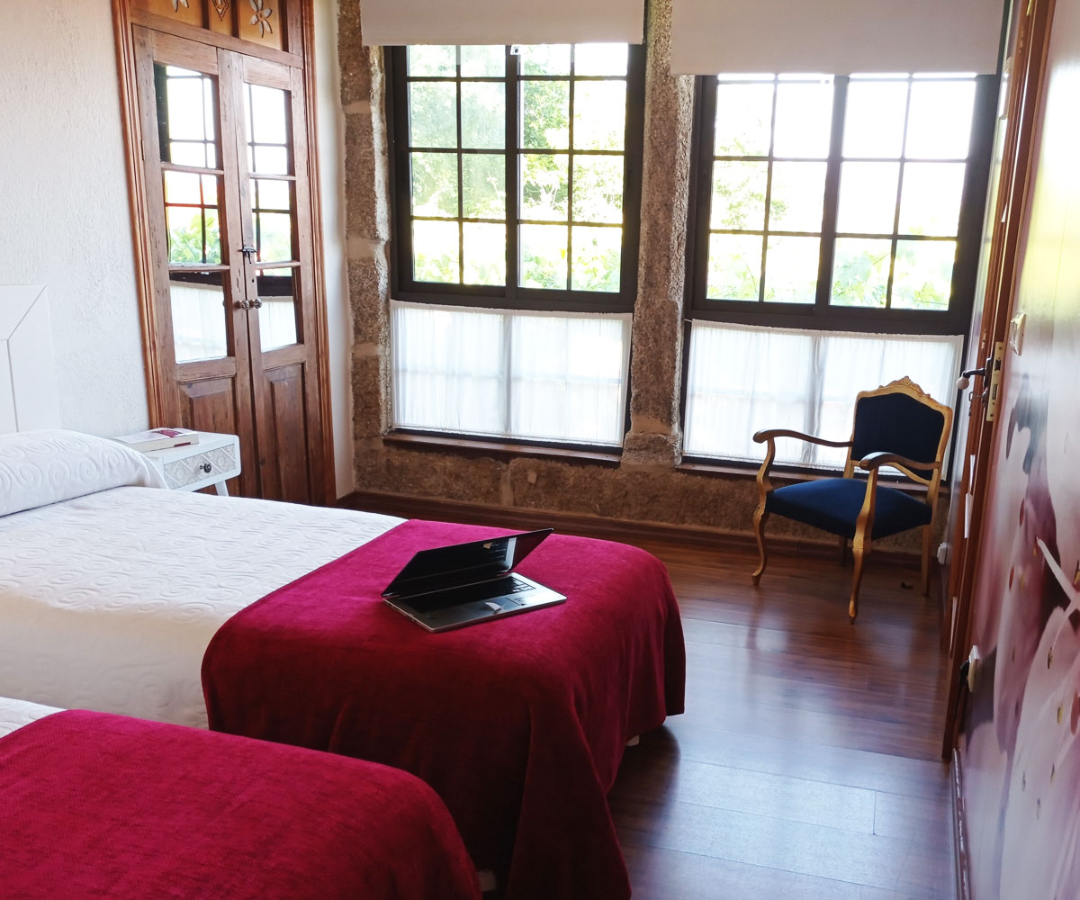 habitaciones del alojamiento para peregrinos O Corzzon en O Porriño Pontevedra habitaciones del alojamiento para peregrinos O Corzzon en O Porriño Pontevedra